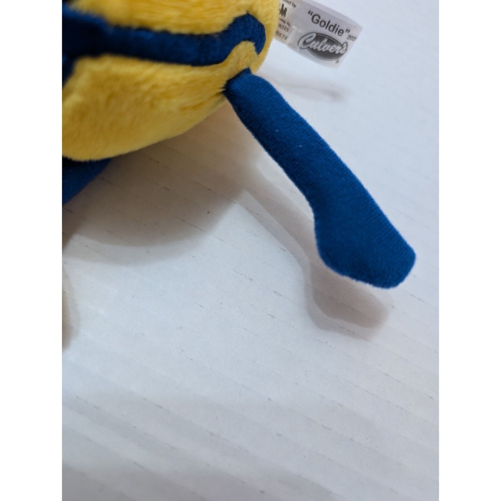 Culvers Goldie cheese curd stuffed toy advertising blue yellow glasses 5 in TOM - Picture 4 of 8